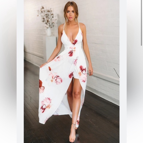 Hello Molly Take Me To Milan Maxi Dress White Size 8 - Picture 2 of 14